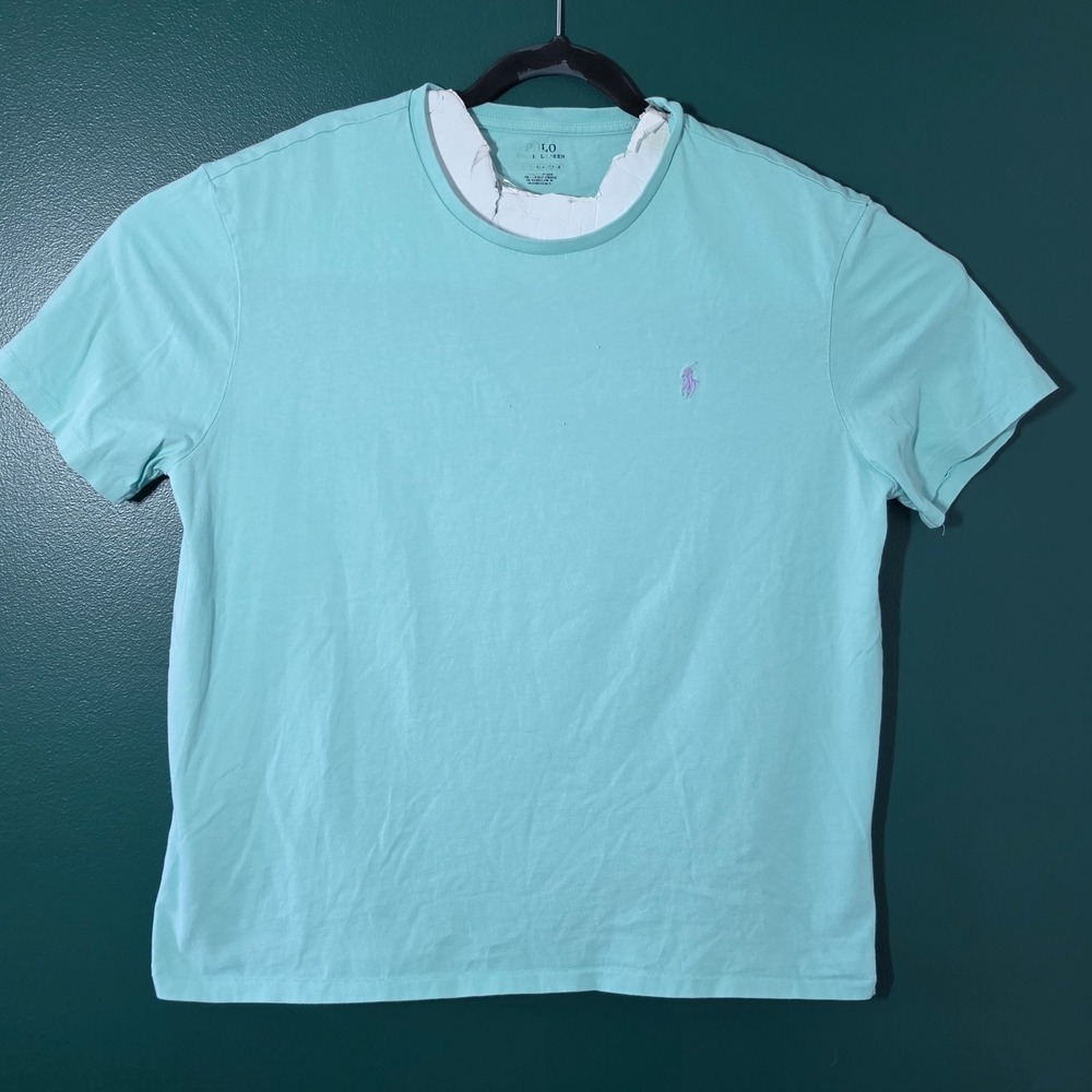 Polo Ralph Lauren Teal Short Sleeve Embroidered T-Shirt Size S SKU 3-067
